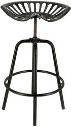  Állítható magasságú öntöttvas traktor szék, fekete, 70 cm