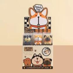 QX Kutya mintás radír - többféle