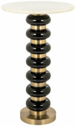  Richmond Barbara Luxus Kisasztal Márvány Fekete-Arany (825285)