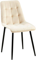 Loraville Gifford bársony étkezőszék krém-fekete 324688