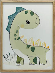  KERET FALI PLAKÁT SÖTÉTBARNA MOSOLYGÓ DINOSAUSZURUS 50x70