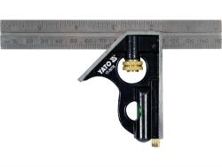 TOYA Derékszög és Vonalzó, libellával 150 mm (YT-70770) (YT-70770)