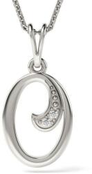 Atcom Jewelry ATCOM - Ezüst ' O' Medál Nyaklánc - 925-ös Ezüst