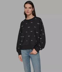 KARL LAGERFELD női KARL SIGNATURE pulóver, fekete M