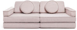  Shappy kordbársony kanapé - rózsaszín - pepita