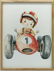  KERET FALI PLAKÁT FIÚ VERSENYAUTÓBAN 70x100 CM