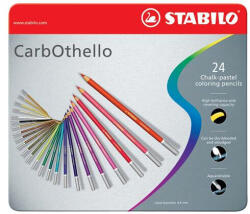STABILO CarbOthello Pasztell Ceruza Készlet - 24 szín, fém doboz