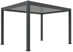  SUN ELEGANCE 3x4 m Motoros light grey terasz pergola + LED világítás