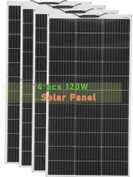  Rugalmas napelemes panel, nagy hatékonyságú 24%, könnyű és hordozható, 480W