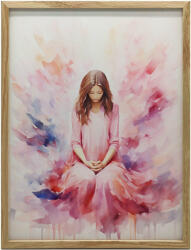  VÁSZNAK FESTMÉNY ANGYAL, A BÉKE LÁGY ÁRNYÉKAI KERET NÉLKÜL 50x70