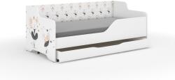  LILU gyerekágy laminált fronttal és oldallal 160x80cm matraccal és ágyneműtartóval - egérke