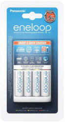 Panasonic Eneloop K-KJ55MCC40E AA Akkumulátor Gyorstöltő - 4xAA Akkuval