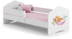 Kobi Hullám egyszemélyes ágy 140x70 korláttal - Hableány