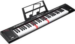 Digitális zongorabillentyűzet, 61 billentyű, professzionális hangminőség, 6151 fényben