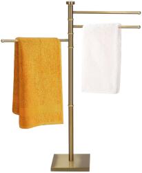 SPRINGOS fém Törölközőtartó forgatható karokkal 94x37cm - arany (HG0068)