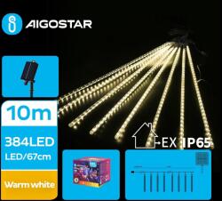 Aigostar - LED соларен коледен гирлянд 384 LED, 13м, IP65, топла бяла (AI1207)