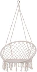 SPRINGOS makramé Függőfotel 44x60x120cm - Krém (SPR0039)