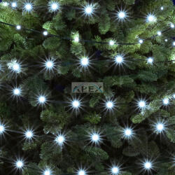 Somogyi Elektronic LED308DWH DOT LED-es fényfüzér, kül- és beltéri kivitel, 300 db hidegfehér LED, 8 világítási mód, 30 m füzérhossz