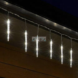 Somogyi Elektronic KJL288 jégcsap fényfüzér, 3, 5m hosszú, 288db hidegfehér SMD LED, 8db jégcsap/36db LED, hálózati adapter, kül- és beltéri kivitel - webmuszaki