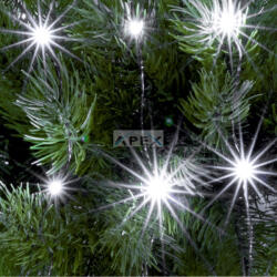 Somogyi Elektronic ML 50/WH micro LED-es fényfüzér, 4, 9 m / 50 db hidegfehér micro LED, állófényű, kapcsolható és időzíthető, átlátszó vezeték, elemes, beltéri kivitel
