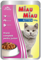 MIAU MIAU Nedves Macskaeledel 100g, Csirke, Junior