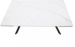 SIGNAL MEBLE Imperia 160 Kihúzható Kerámia Étkezőasztal Matt Fehér/Fekete (IMPERIABC160)