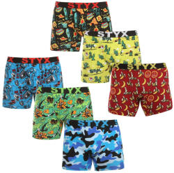 Styx 6PACK férfi boxeralsó Styx hosszú art sportos gumipánt többszínben (6UN13198780) XL - pepita