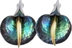  Ezüst Fülbevaló Titán Kála Virággal - Stekkeres, Kézzel Készített