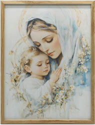  VÁSZONFESTÉS ANYA GYEREKVEL FA KERETBEN 50x70 CM