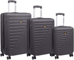 Caterpillar Set 3 trollere CATERPILLAR Rockford (20/24/28 inch) - material ABS - negru (CAT-84683-01) Valiza