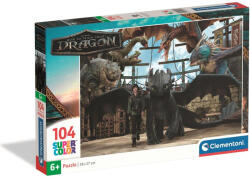 Clementoni Így neveld a sárkányodat 104 db-os Super Color Puzzle - Clementoni (25079)