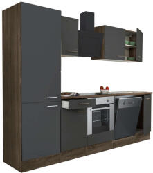 Leziter Yorki Konyhablokk - Antracit/Tölgy - 280 cm (L280YAN-SUT-PSZ)