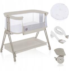 Lionelo Luna 2in1 utazóágy, szabadon álló kiságy, 9kg-ig, 4 kerék (LO-LUNA BEIGE SAND)