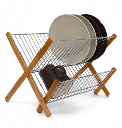 Relaxdays Bambusz edényszárító, RD9151, 38cm (10019151)