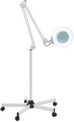  LED nagyító lámpa, állítható kar, integrált világítás, FEHÉR, 5X