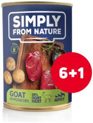 Simply from Nature Nedves kutyaeledel Kecskehús burgonyával 6 x 400 g + 1 INGYENESEN