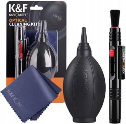 K&F Concept Körte Ecset Készlet a fényképezőgép Objektívjének 3az1ben tisztításához K&f (SKU.1694.I)