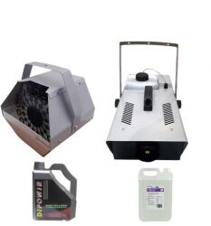  Lufigép csomag, 5 l lufifolyadék és füstgép, 5 l füstfolyadék, IdeallStore®, távirányítóval