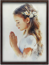  FESTMÉNY VÁSZON AJÁNDÉKRA EGY LÁNY ELSŐ ÁLDOZÁSÁRÓL 70x100