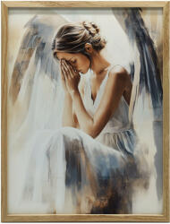  FALI PLAKÁT ANGYAL IMÁJA FEKETE KERETBEN 30x40 CM