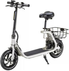  Elektromos Roller levehető üléssel, kosárral - Fehér