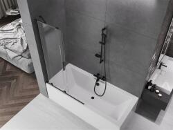 Mexen Velar Kádparaván 2 részes csúszó 100 x 150 cm, átlátszó nano, fekete - 896-100-000-01-70 Kádparaván (5905315221711)