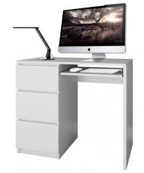  Lima íróasztal Balra - Matt Fehér