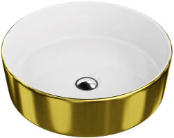 Lavita MERIDA GOLD/WHITE Mosdókagyló, fehér/arany