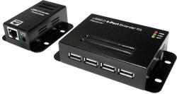 LogiLink USB 2.0 Cat. 5 hosszabító akár 50m-ig 4-port hub, POE