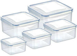 Tescoma FRESHBOX Négyzet alakú ételtároló doboz, 5 db (892044.00) - pepita