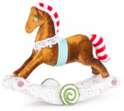 MagicHome MagicHome Candy Line karácsonyi dekoráció, mézeskalács hintaló, 30 x 12 x 26 cm