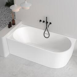 Rune Cada freestanding Rune Birka acril alb lucios 170x80 cm montaj stanga lipita de perete, BTW (5940541332794)
