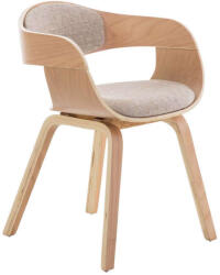 Kingston Étkezőszék - Fa és Szövet - Natúr/Krém