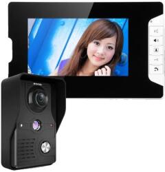 Video Door Intercom rendszer, vezetékes telepítés, esőálló hívópanel, 813MKB11